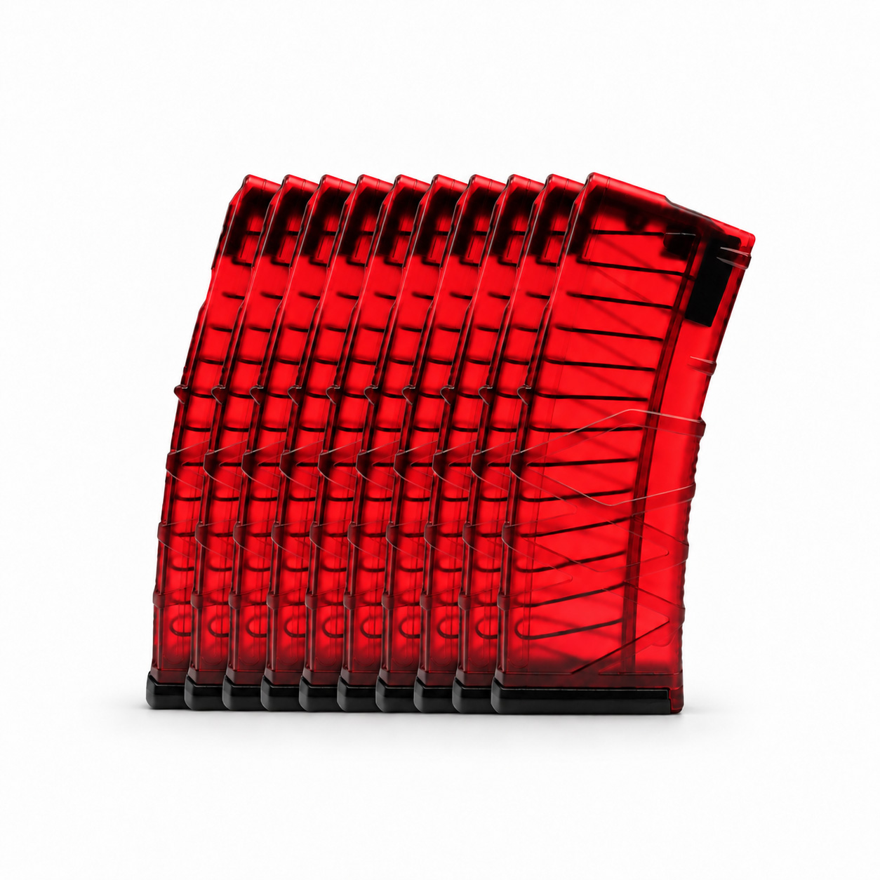 30 Round 5.56x45mm Magazine Red - 10 Pack