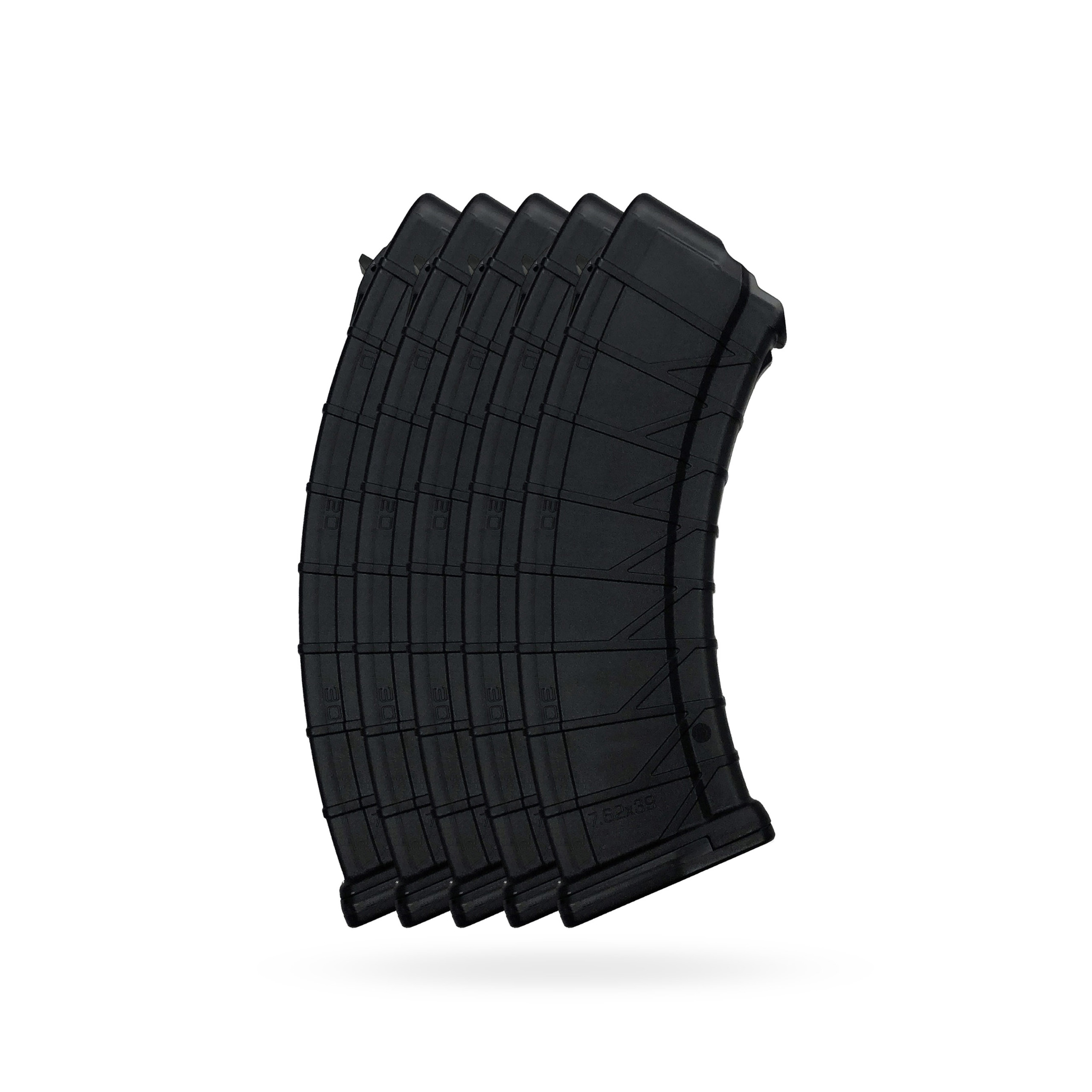 30 Round 7.62x39mm AK Magazine Black - 5 Pack